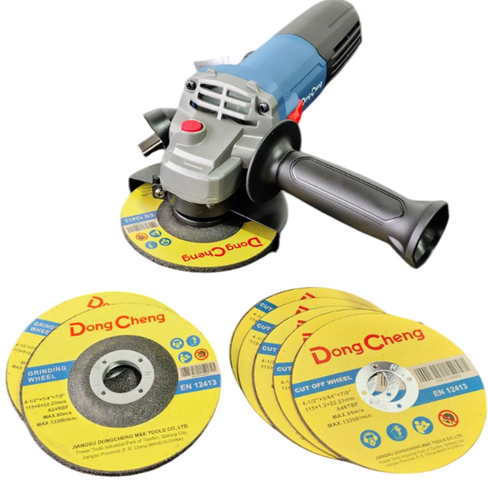 Amoladora Angular DSM21-125 900w 125mm + 7 Discos De Regalo + 2 Años Garantía