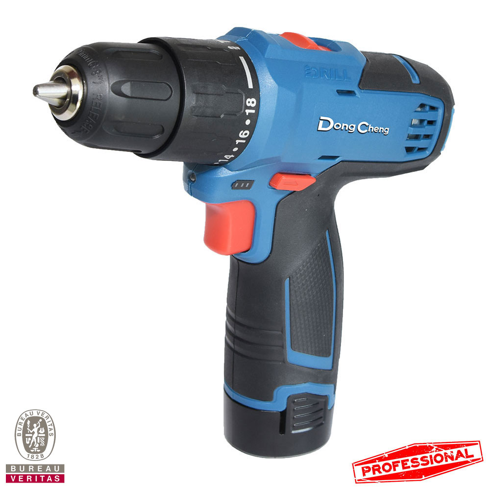 Taladro Atornillador 10mm Inalámbrico Profesional DCJZ1202i-E | 12v + 2 Baterías 2.0Ah